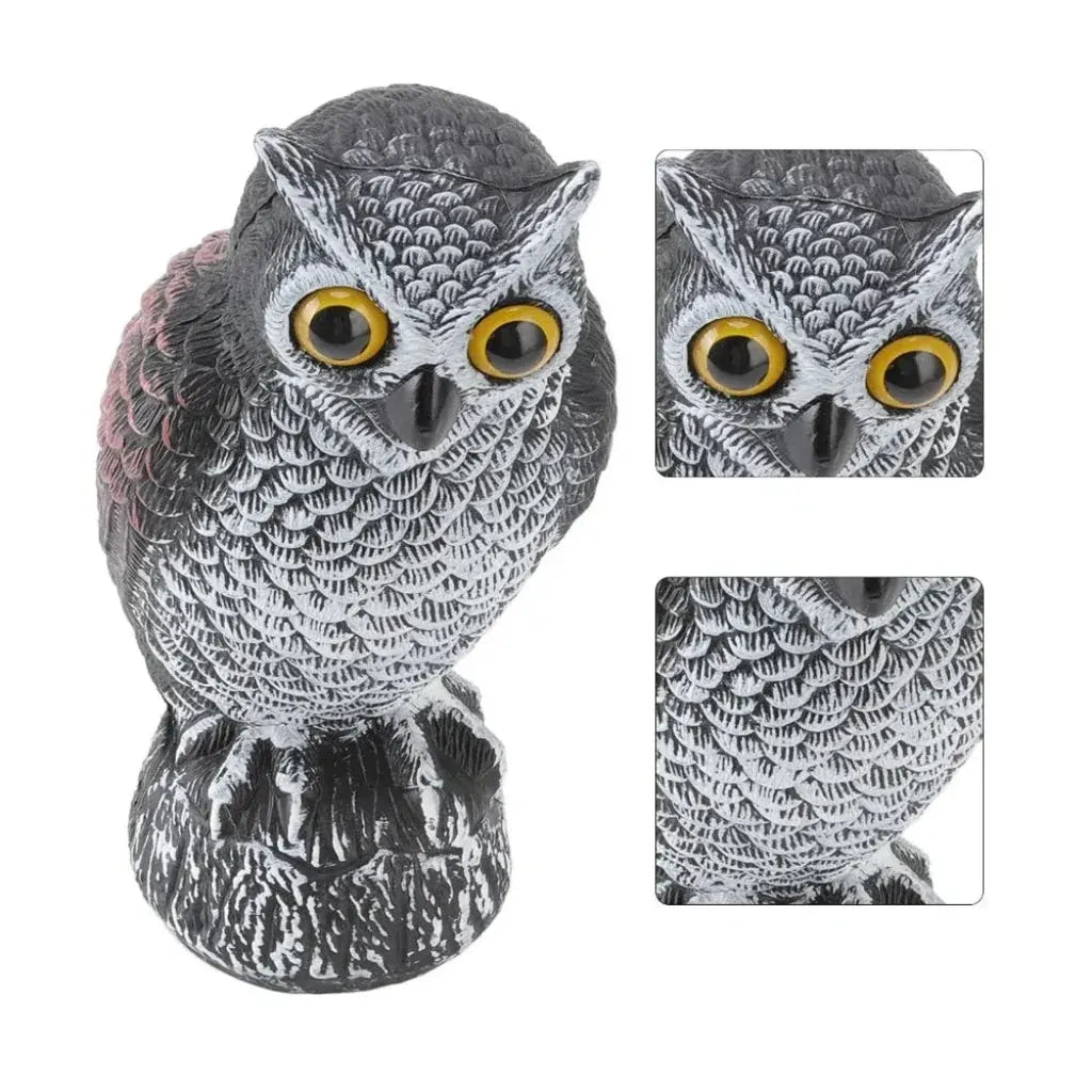 Realistic Owl Statue Halloween Garden Yard Decoration