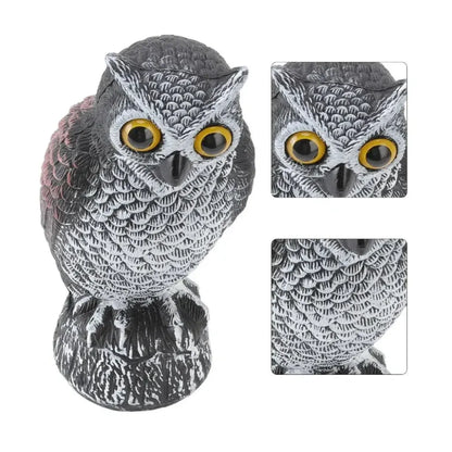 Realistic Owl Statue Halloween Garden Yard Decoration