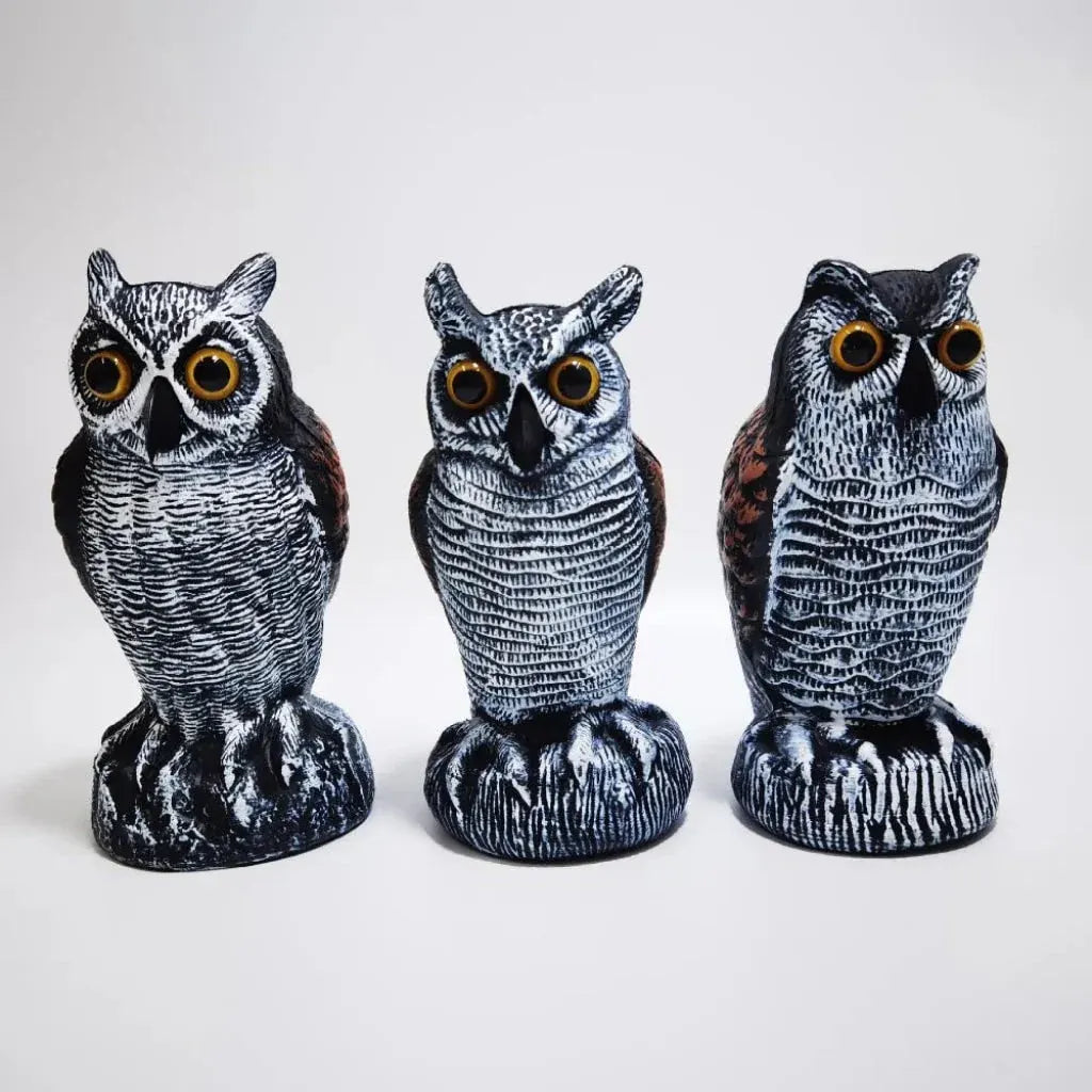 Realistic Owl Statue Halloween Garden Yard Decoration