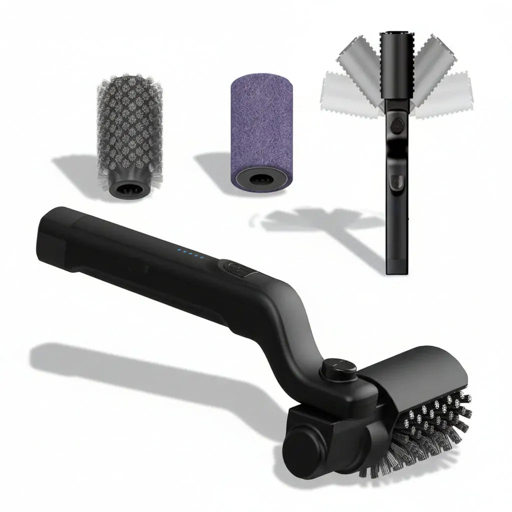 Rechargeable Electric BBQ Cleaning Brush - Stainless Steel Grill Scrubber