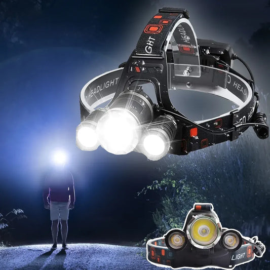 Rechargeable Multifunctional LED Headlamp (5000 Lumens) - Professional Grade