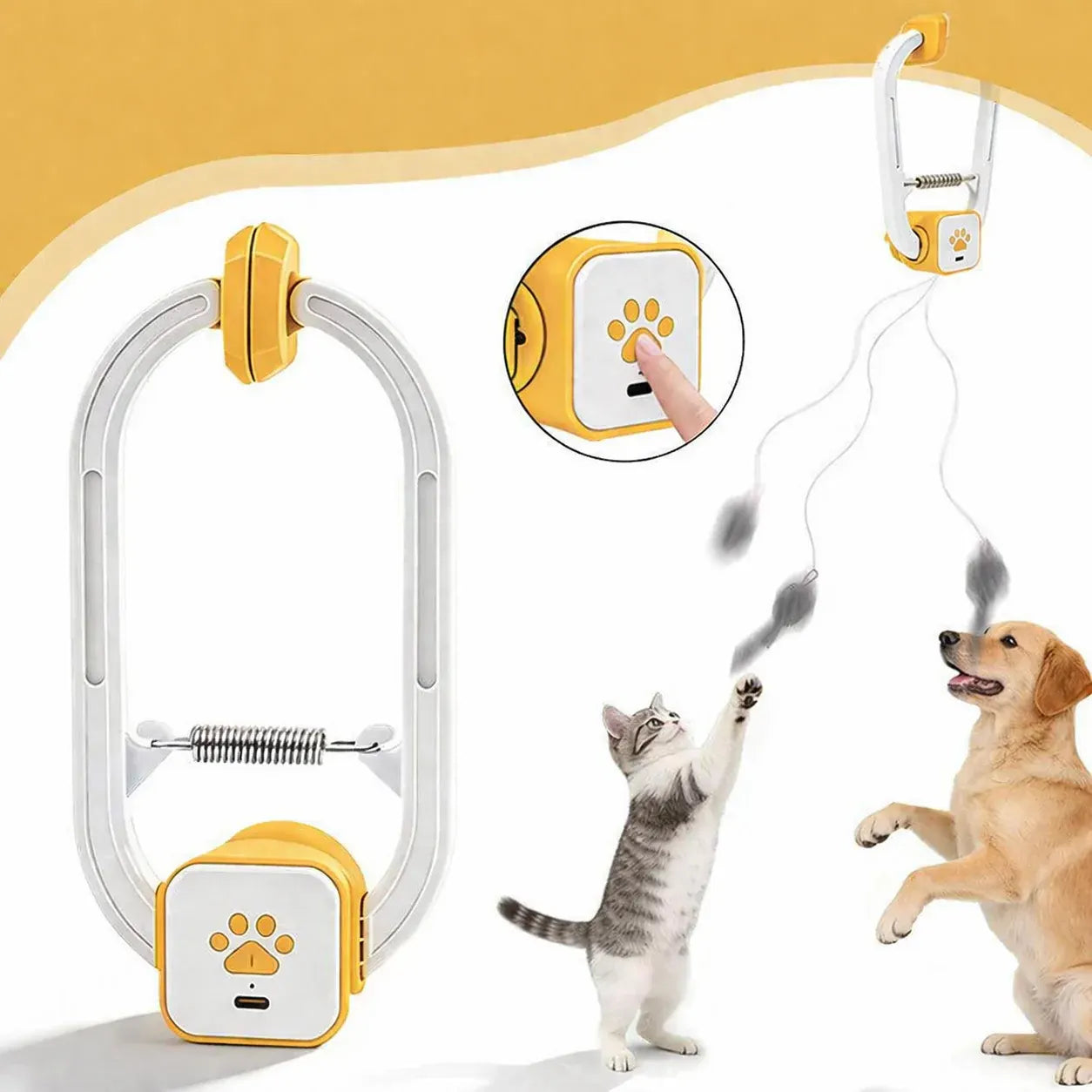 Rechargeable USB Electronic Mouse Teaser Interactive Cat Toy