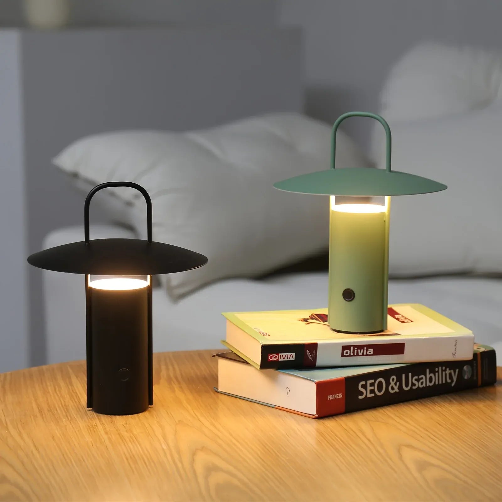 Rechargeable USB Metal Table Lamp with Wireless LED Touch Control