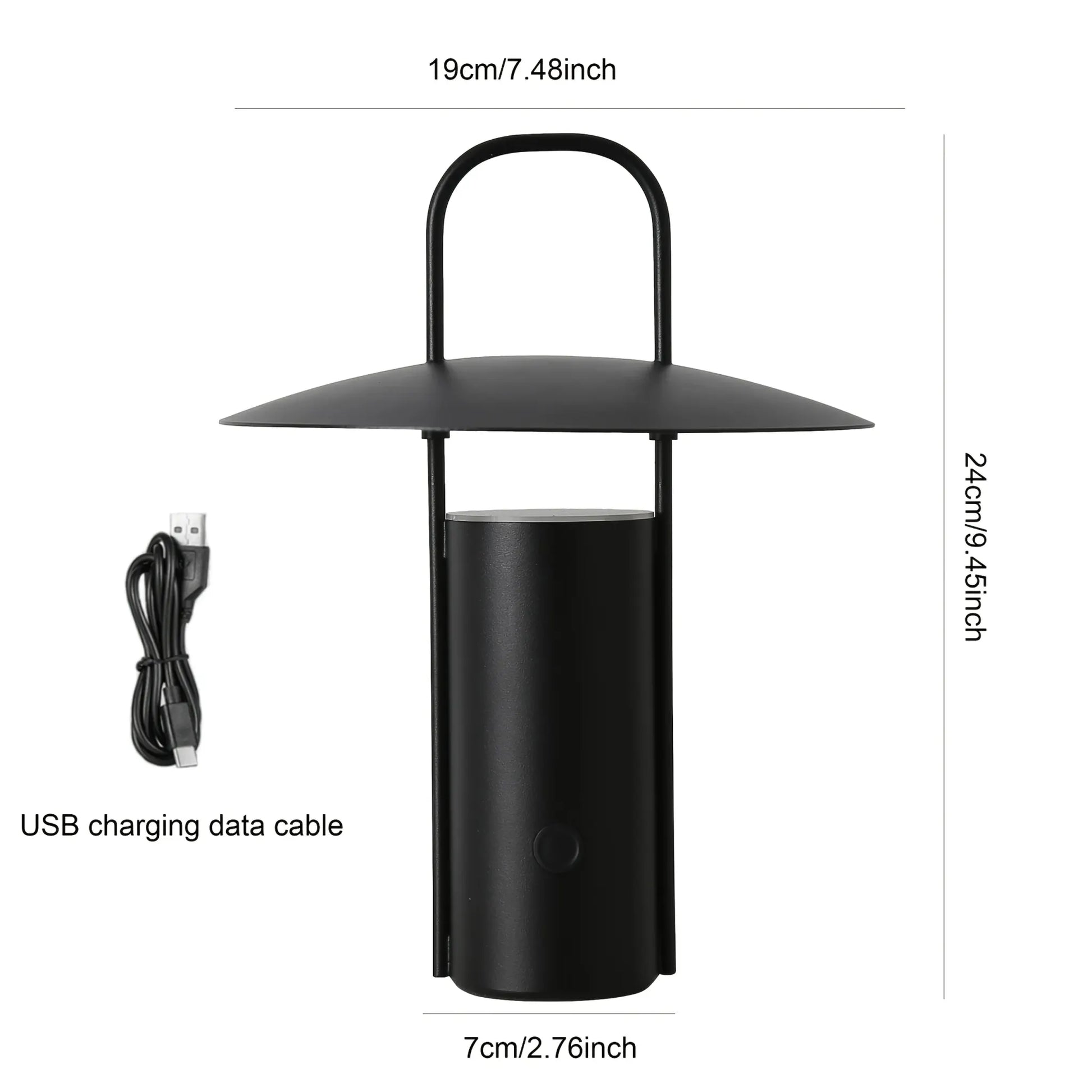 Rechargeable USB Metal Table Lamp with Wireless LED Touch Control