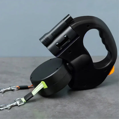 Retractable Dog Leash with Dual-Grip Handle Design