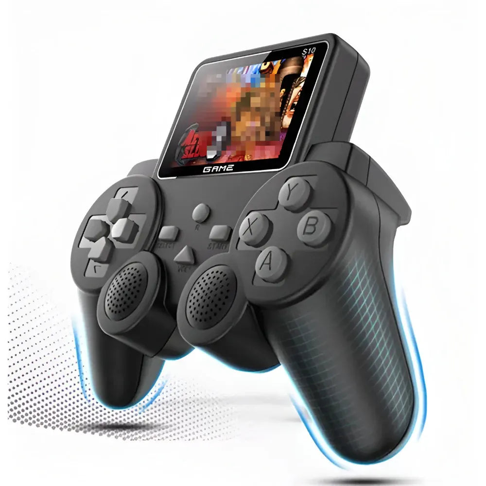 Retro Handheld Gaming Console with Wireless Controller Set