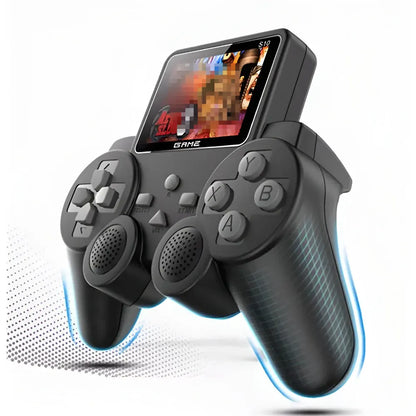 Retro Handheld Gaming Console with Wireless Controller Set