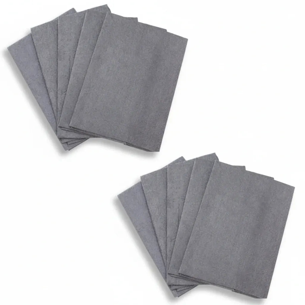 Reusable Microfiber Wipes for Streak-Free Glass & Surface Cleaning