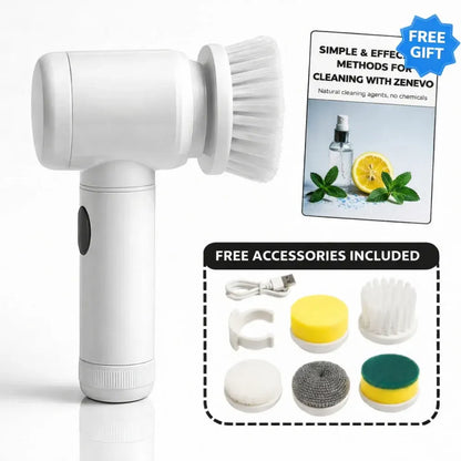 Rotary Electric Cleaning Brush for Household Scrubbing Tasks