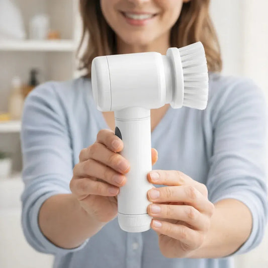 Rotary Electric Cleaning Brush for Household Scrubbing Tasks