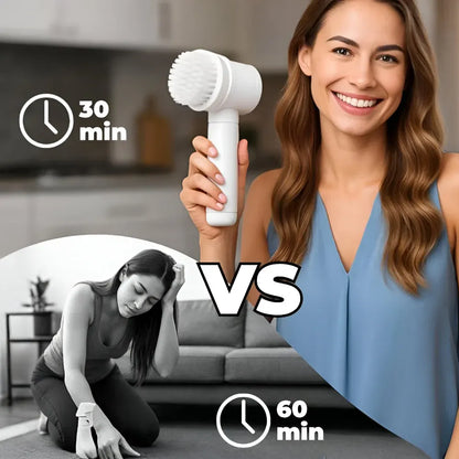 Rotary Electric Cleaning Brush for Household Scrubbing Tasks