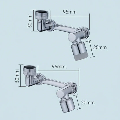 Rotating Copper Faucet Aerator with Splash Filter Attachment
