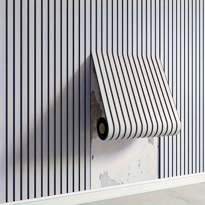 Self-Adhesive PVC 3D Wood-Effect Wall Panel Roll for Home Decor