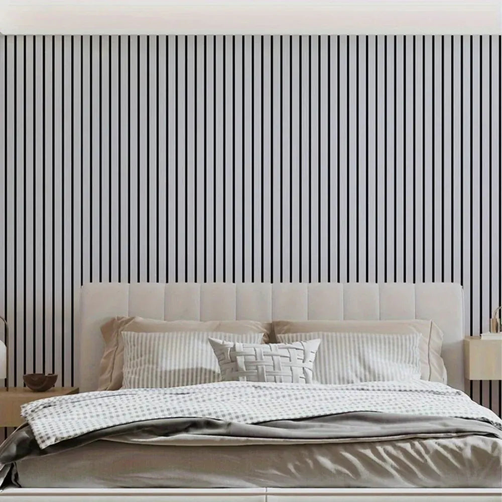 Self-Adhesive PVC 3D Wood-Effect Wall Panel Roll for Home Decor