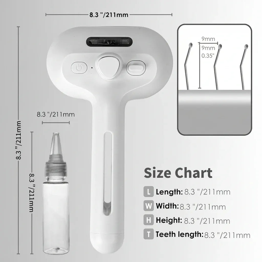 Self-Cleaning Silicone Pet Grooming Comb with Massage Spray Function
