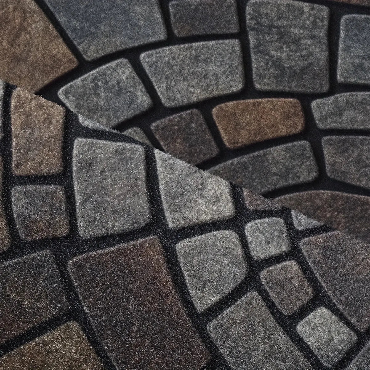 Semi-Circle Mosaic Doormat for Indoor and Outdoor Use