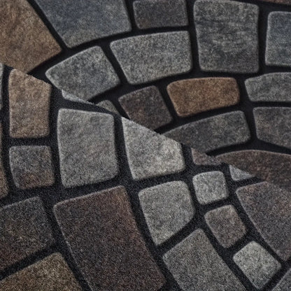 Semi-Circle Mosaic Doormat for Indoor and Outdoor Use