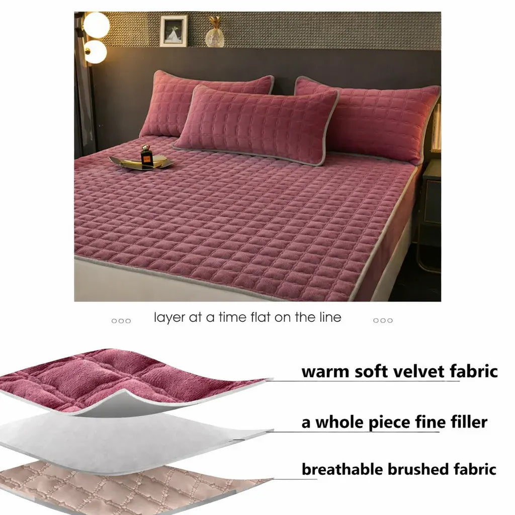 Soft Breathable Fitted Mattress Cover Sheet