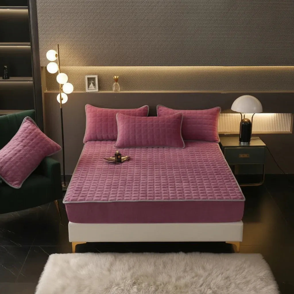 Soft Breathable Fitted Mattress Cover Sheet