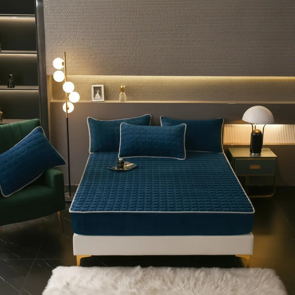 Soft Breathable Fitted Mattress Cover Sheet
