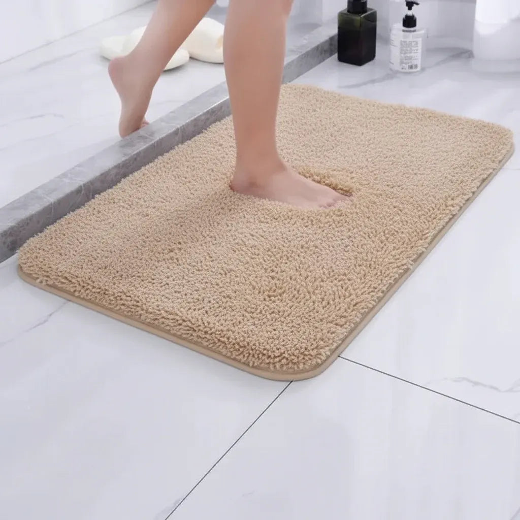 Soft Non-Slip Plush Bathroom Rug for Comfortable Flooring