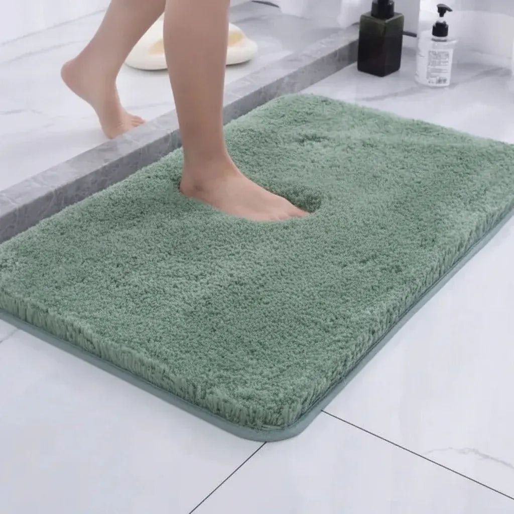 Soft Non-Slip Plush Bathroom Rug for Comfortable Flooring