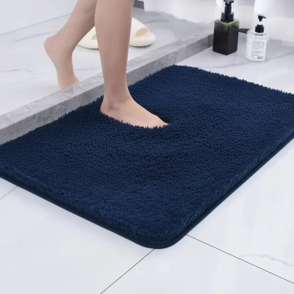 Soft Non-Slip Plush Bathroom Rug for Comfortable Flooring
