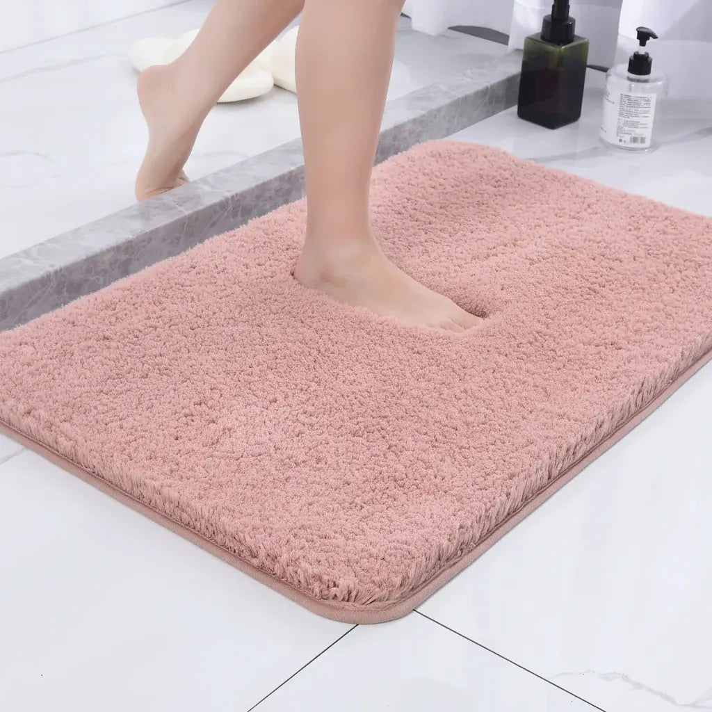 Soft Non-Slip Plush Bathroom Rug for Comfortable Flooring