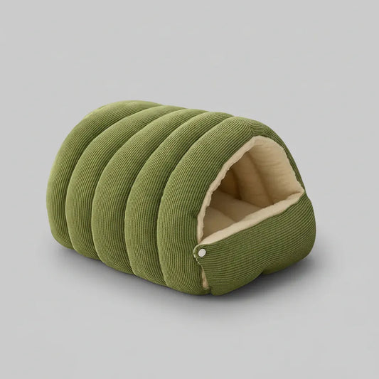 Soft Plush Cat Cave Bed - Cozy Indoor Sleeping House for Pets