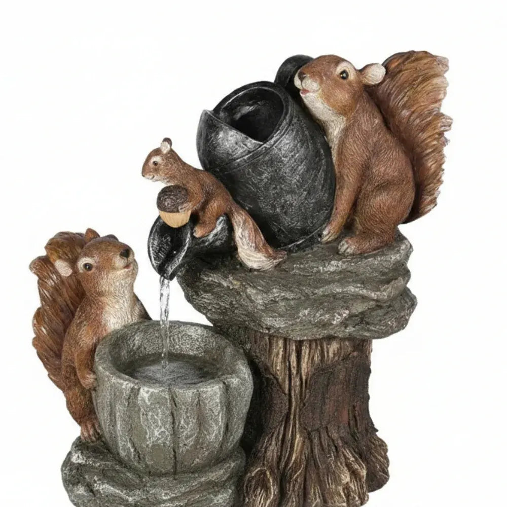 Solar-Powered Garden Birdbath Fountain for Outdoor Décor