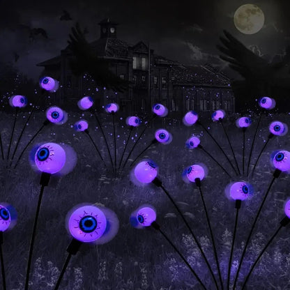 Solar-Powered LED Garden Orbs Halloween Decor Lights