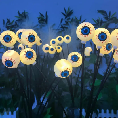 Solar-Powered LED Garden Orbs Halloween Decor Lights