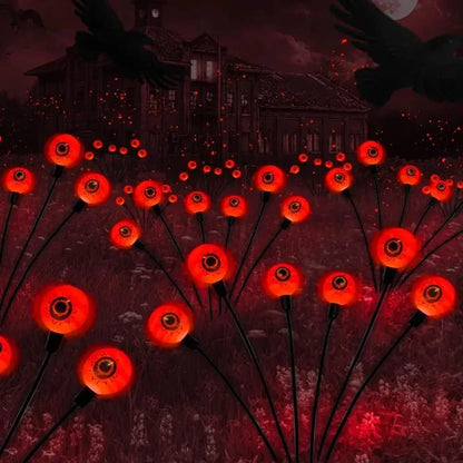 Solar-Powered LED Garden Orbs Halloween Decor Lights