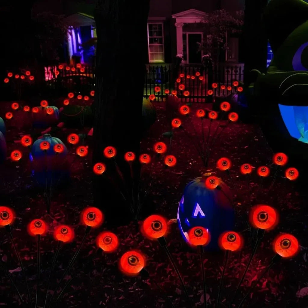 Solar-Powered LED Garden Orbs Halloween Decor Lights