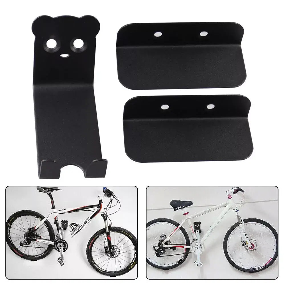 Space-Saving Steel Bike Wall Mount Hook Holder