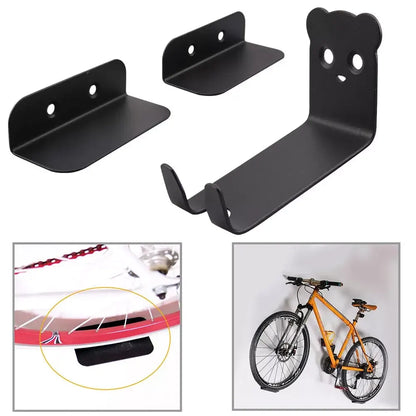 Space-Saving Steel Bike Wall Mount Hook Holder