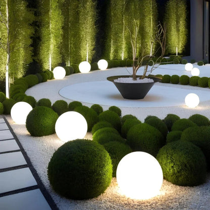 Spherical LED Ball Lamp for Garden Yard Pathway Outdoor Lighting