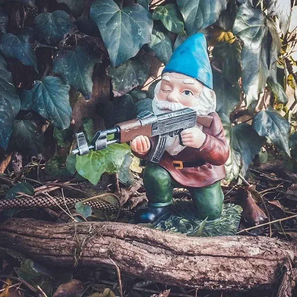 Spooky Halloween Gnome Statue Outdoor Garden Accent