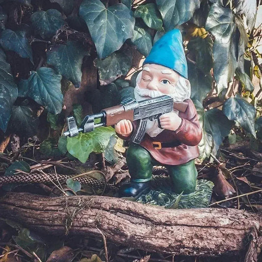 Spooky Halloween Gnome Statue Outdoor Garden Accent