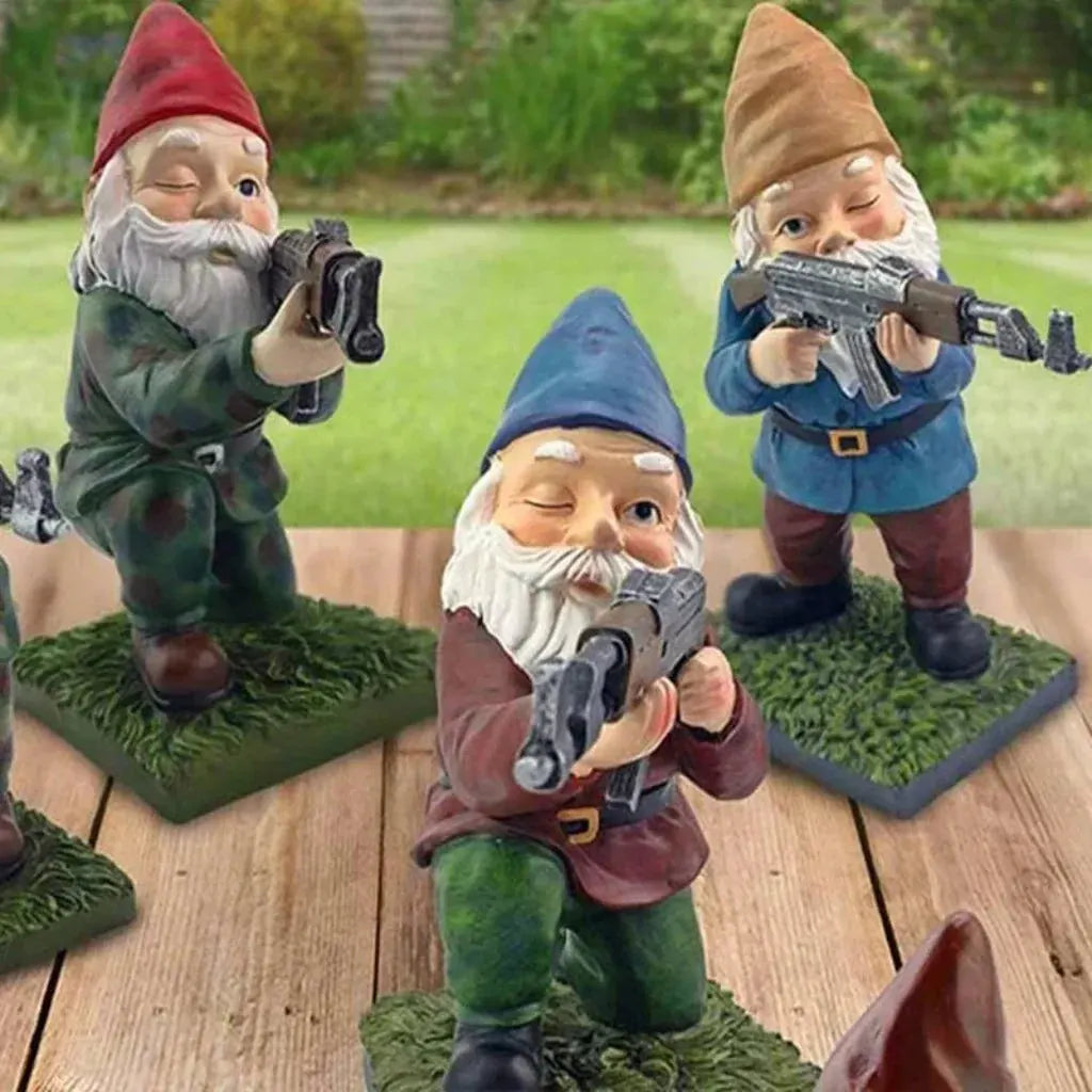 Spooky Halloween Gnome Statue Outdoor Garden Accent