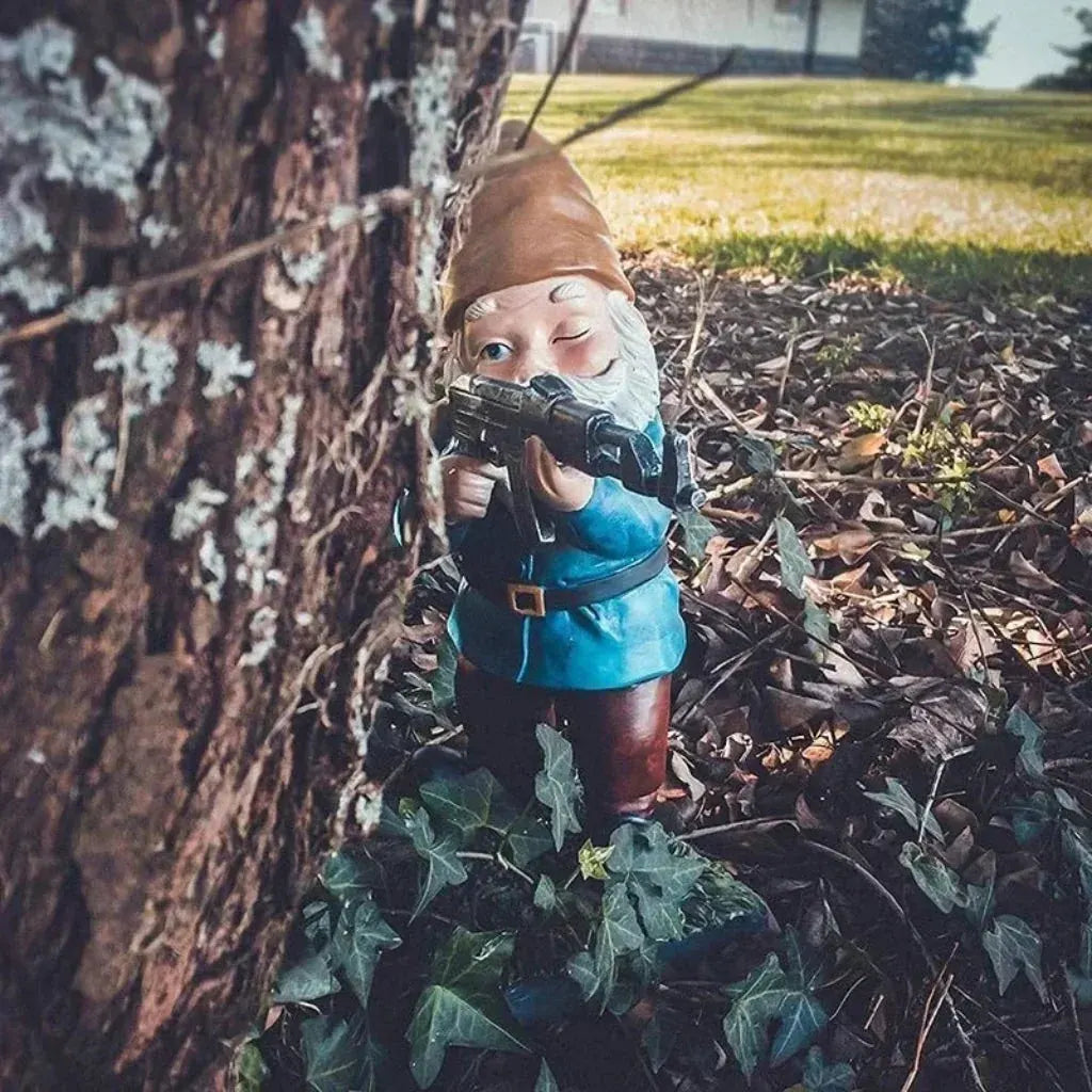 Spooky Halloween Gnome Statue Outdoor Garden Accent