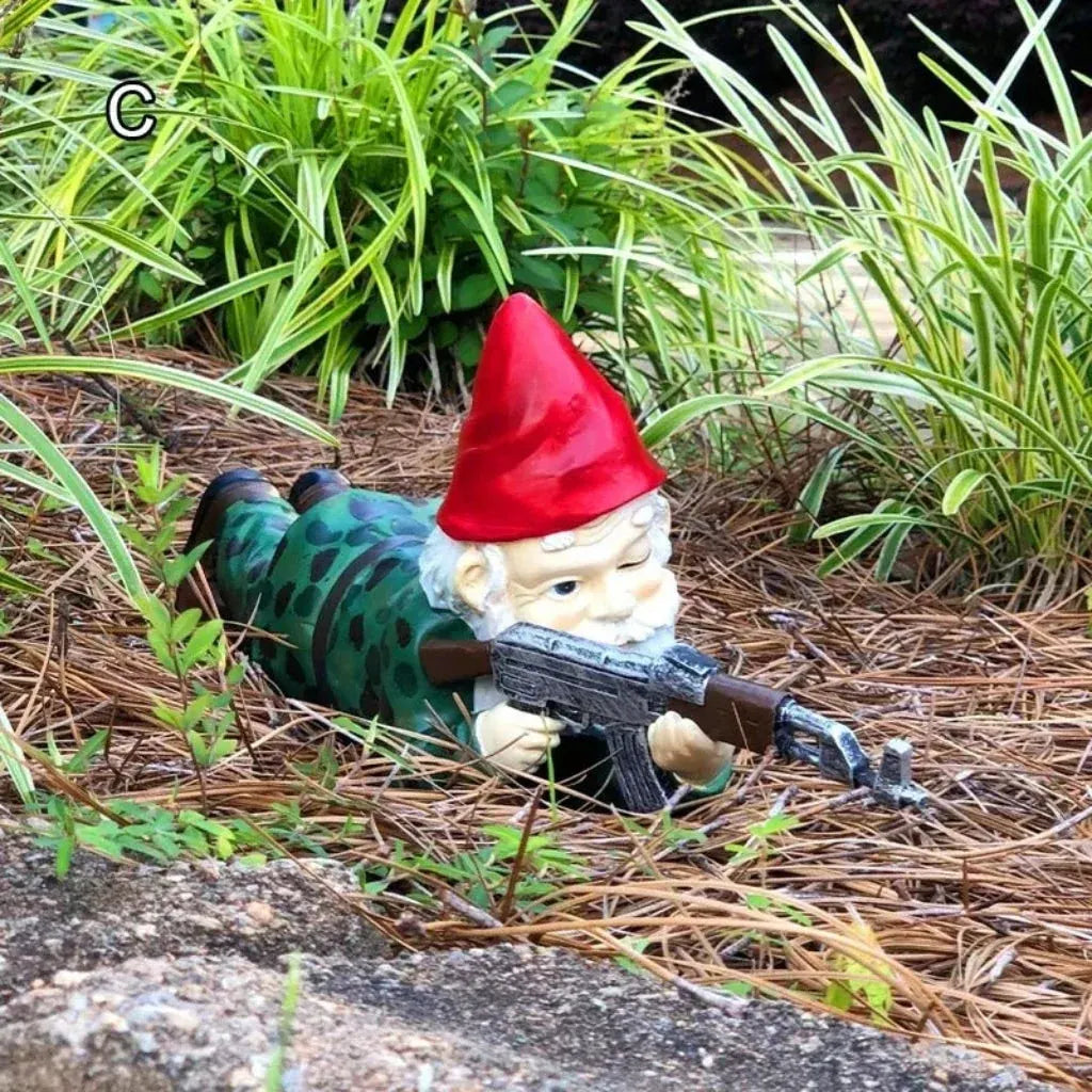 Spooky Halloween Gnome Statue Outdoor Garden Accent