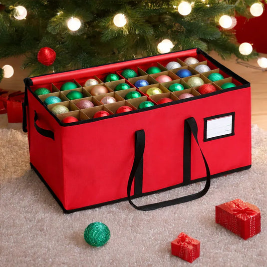 Stackable Fabric Christmas Ornament Storage Container