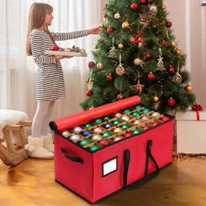 Stackable Fabric Christmas Ornament Storage Container