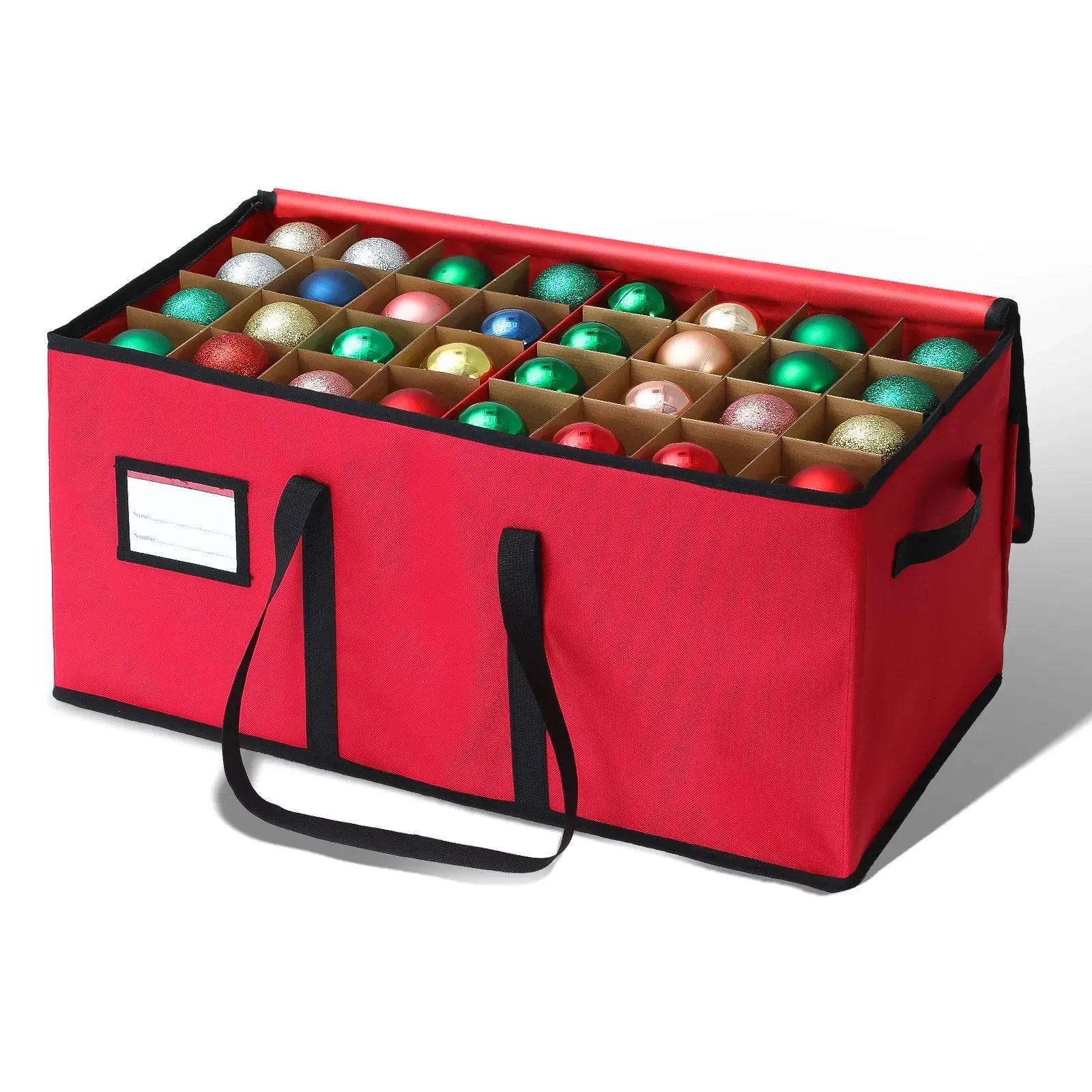 Stackable Fabric Christmas Ornament Storage Container