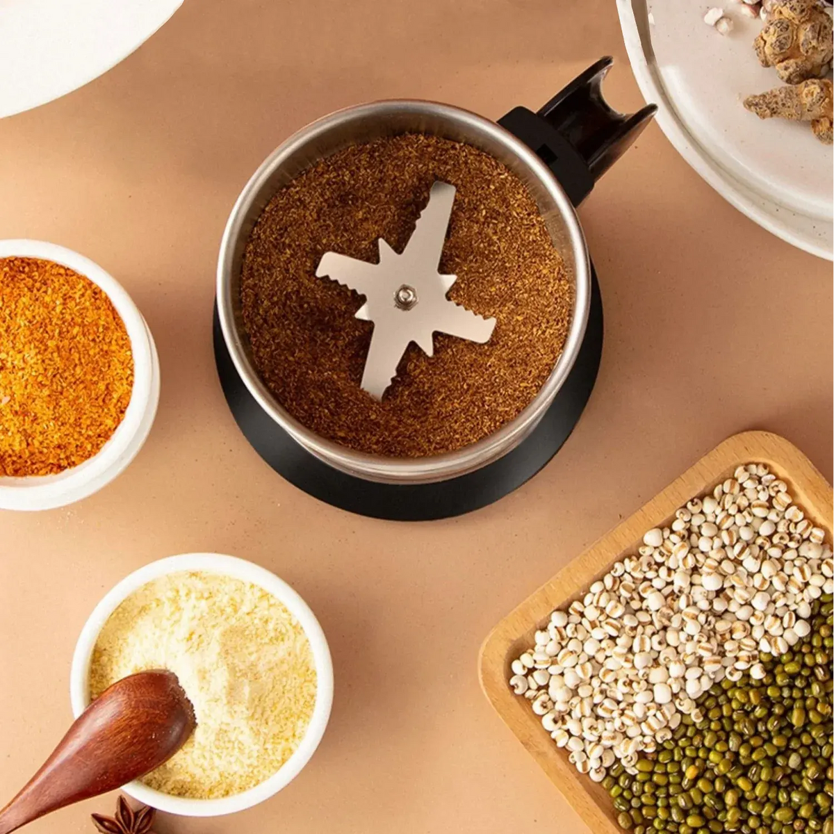 Stainless Steel Electric Coffee & Spice Grinder