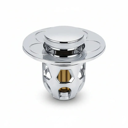 Stainless Steel Pop-Up Bathroom Sink Plug Anti-Clog Drain Stopper