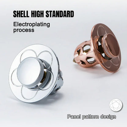 Stainless Steel Pop-Up Bathroom Sink Plug Anti-Clog Drain Stopper