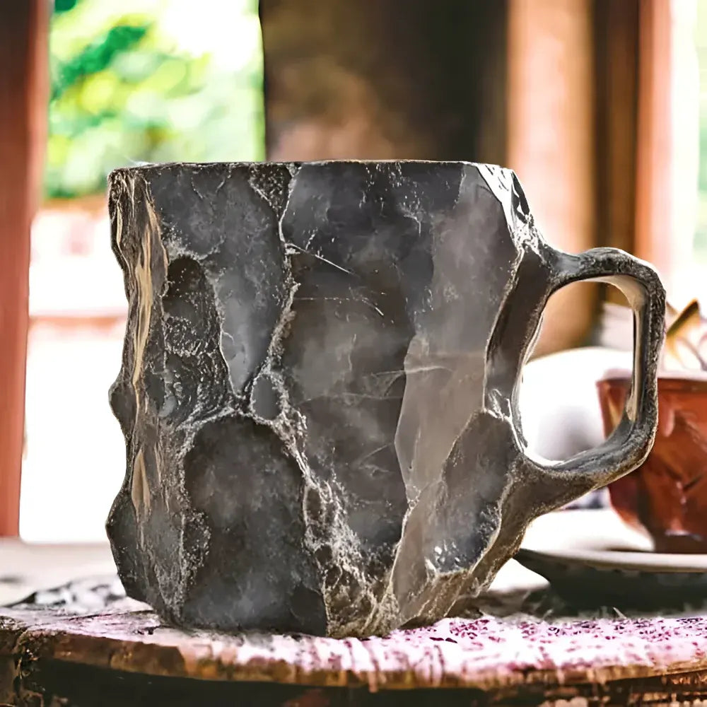 Stone-Textured Coffee Mug Decorative Drinkware