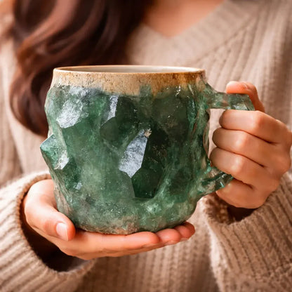 Stone-Textured Coffee Mug Decorative Drinkware